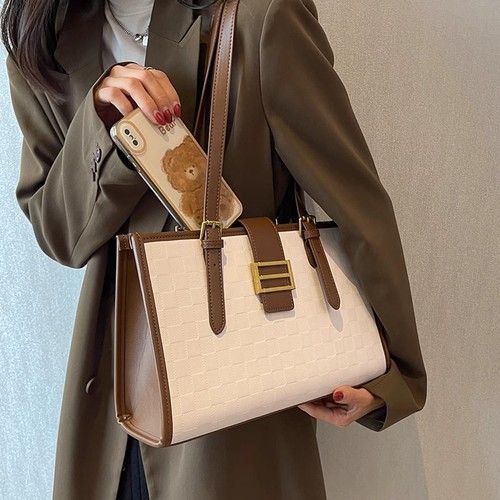 Women's Large Capacity Bags 2024 New Model Trendy High-End Single Strap Fashionable Versatile Texture Tote Bags