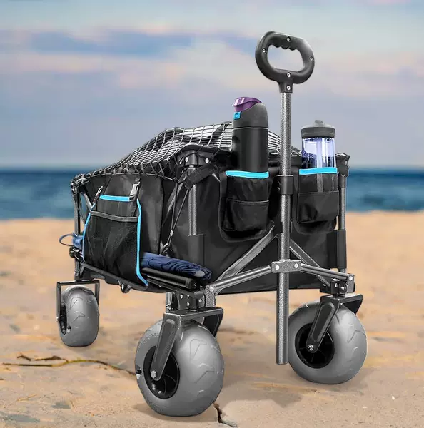Outdoor Camping Cart, Folding Cart, Quick-Release Inflatable Wheels, All-Terrain Camping Table, Tactical Folding Table Manufacturer