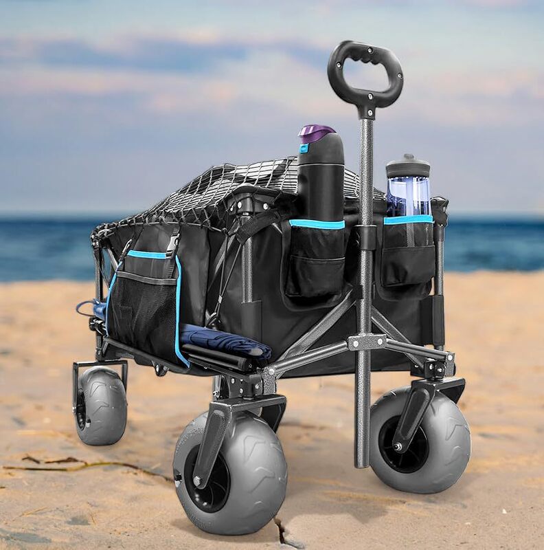 Outdoor Camping Cart, Folding Cart, Quick-Release Inflatable Wheels, All-Terrain Camping Table, Tactical Folding Table Manufacturer