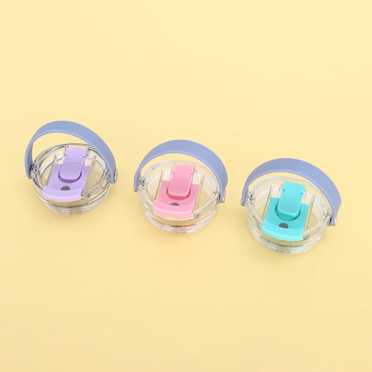 30/40oz汽车杯盖密封防漏塑料盖旋转螺纹手提盖饮水杯抗菌保温杯