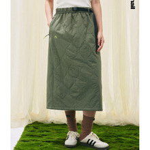 2025冬季新款休闲风夹棉半身裙女加厚保暖轻薄棉裙时尚洋气百搭