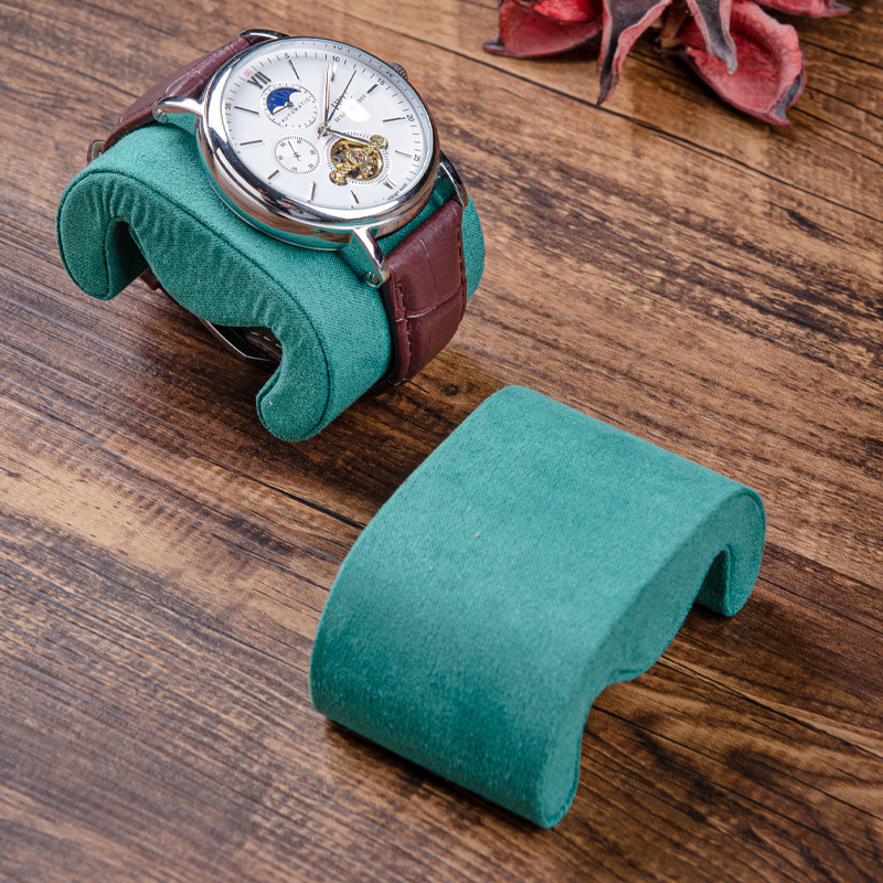 Verde oscuro - terciopelo de muntjac - modelo en forma de m