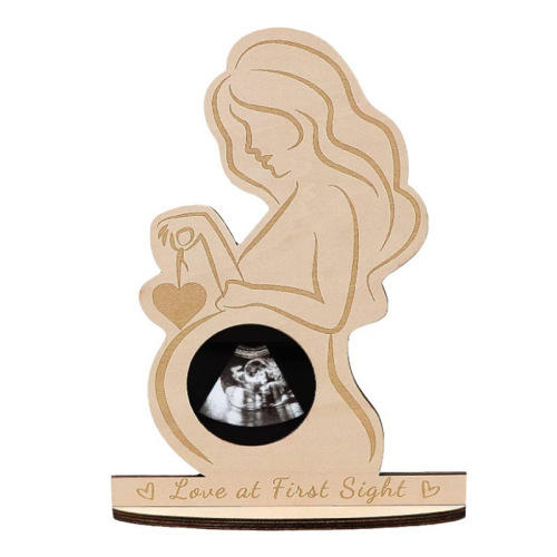 Baby Birth Commemorative Plaque: Ultrasonic Baby Scan B-Scope Keepsake for Expectant Mothers – Crafted Decorative Item
