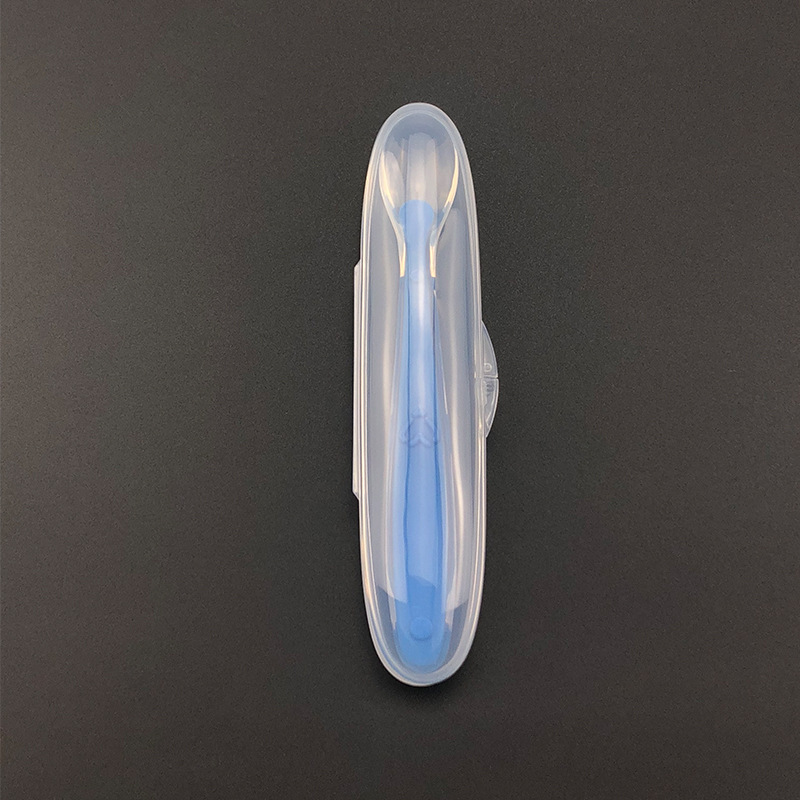 Cuchara azul + caja única