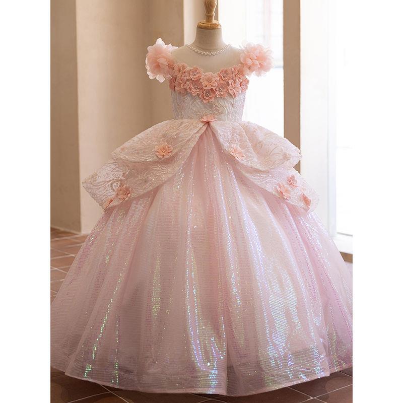 Trendy Princess Dress Super Fairy Girl's Evening Dress T-stage Show Children's Birthday Party Princess Dress Flower Girl Host