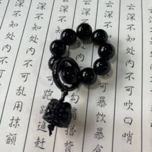 网红同款仿黑曜石醒狮手捻手持指尖文玩男女款小众跑环绕指柔礼物