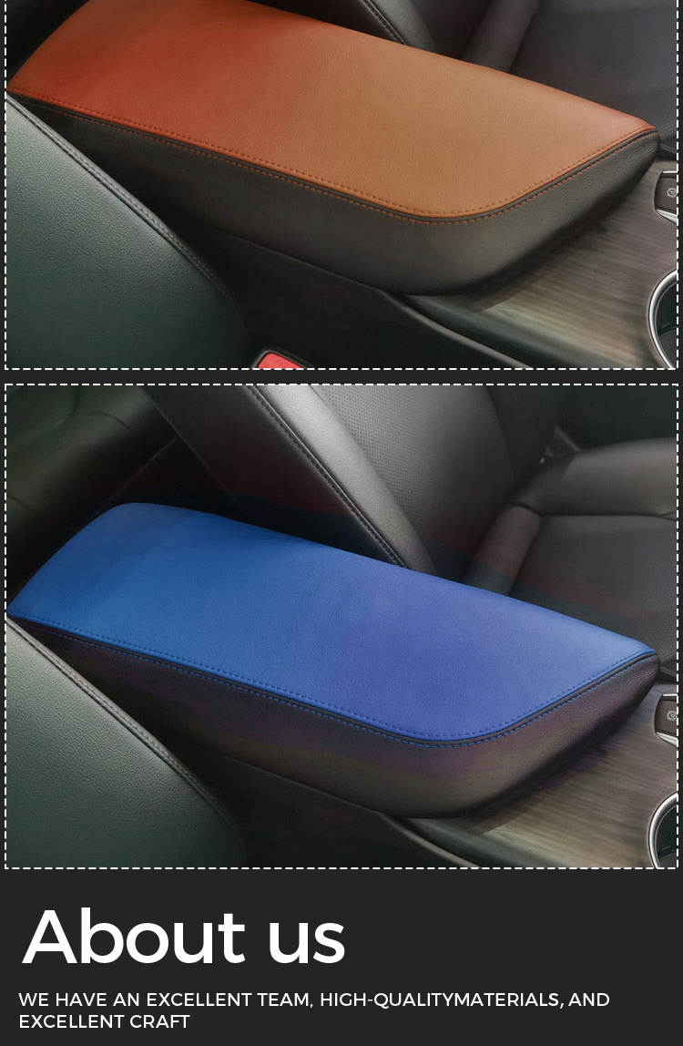 Suitable for 18-21 Toyota Camry armrest box cover central storage box protective cover leather pad Interior decoration