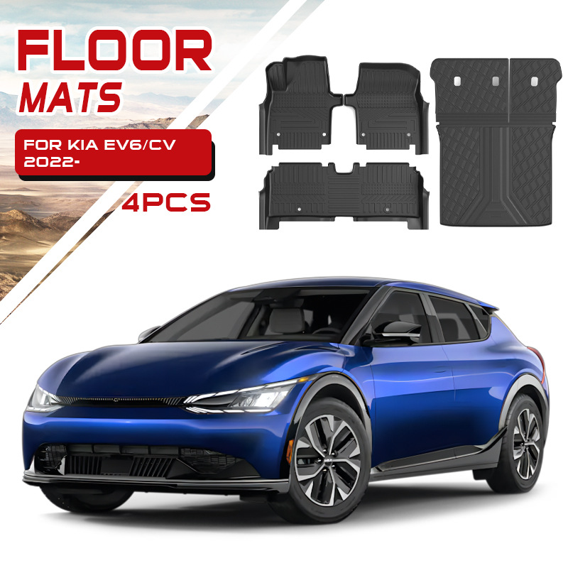 Adecuado para tapetes de coche Kia tapetes especiales tapetes impermeables tapetes Kia Ev6 Floor mats tapetes con todo incluido