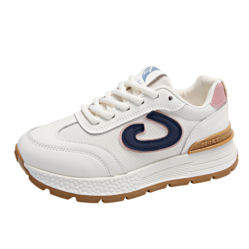 Agag clásico de suela gruesa zapatos deportivos de primavera 2025 nuevos zapatos deportivos casuales ligeros de malla cómodos