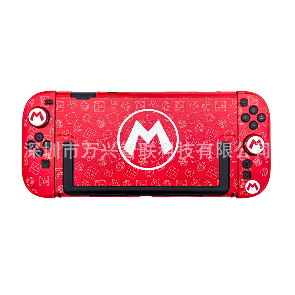 Защищающий чехол для Nintendo Switch 2 Mario M в цвете, зелёная защита корпуса с рисунком NS2