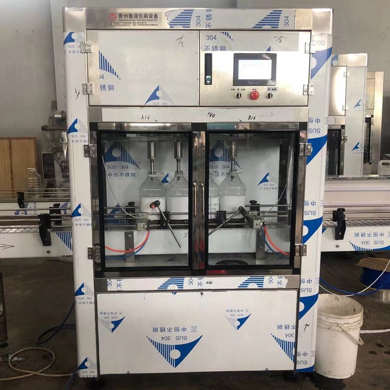 Máquina de llenado de aceite comestible automático de 4 cabezas línea de producción de llenado de aceite de colza de soja equipo de llenado automático de aceite image 4