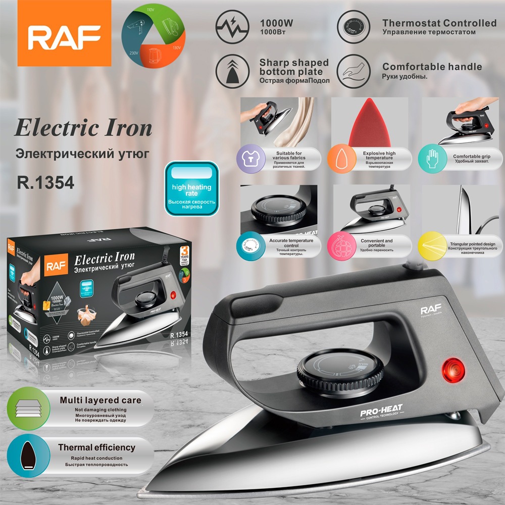 Plancha Eléctrica en Seco para el Hogar de Acero Inoxidable con Ajuste de Temperatura