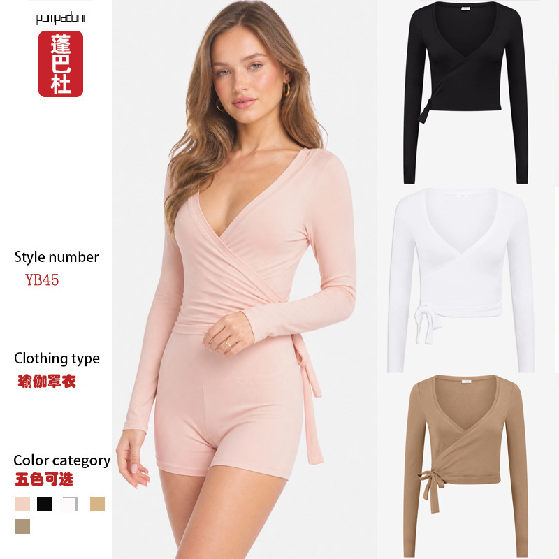 Foreign Trade Cross-border Yoga Overalls Women's Jin Ammonia Sanding Naked Light Skin Sports Fitness High Elastic Quick-drying All-match Coat