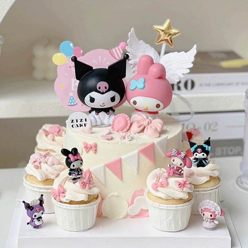 Сеть Red Curomi Merlot Pattay Dog Gou Dog торт-декор Display KT Cat Sanrio Birthday Dress