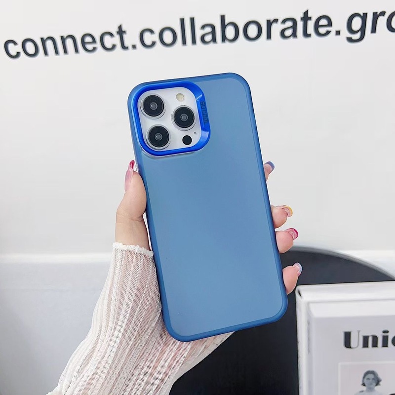 IMD カラーシルバーケース iPhone17pro 携帯電話ケース Apple 13/14 シンプルハードケース 15 つや消し 12/11|undefined