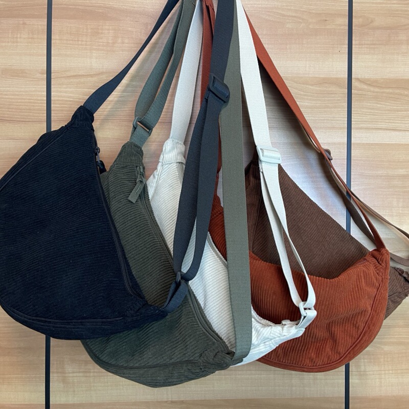 2024 New Dumpling Bag U Family Same Style Corduroy Handbag Shoulder Bag Women's Crossbody Bag Handbag
