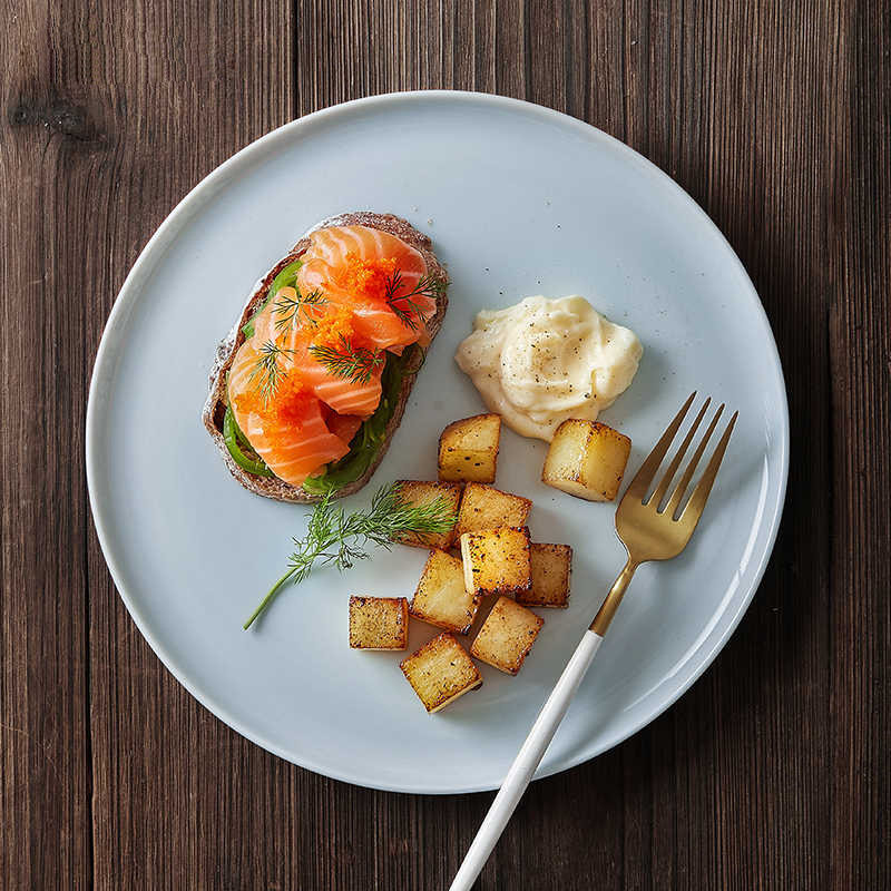 Transfronterizo LZ LCCang cerámica Hampton serie Inglés viento alto color esmalte nuevo hueso porcelana cubiertos domésticos artículos