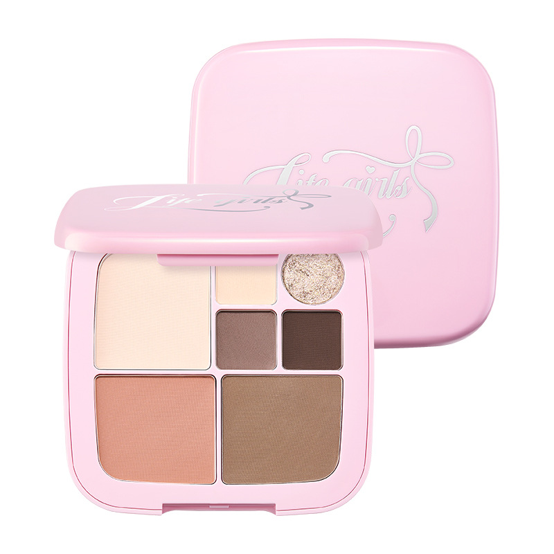 Life Girls Powder Mist Soft Fantasy Seven Colors Face Header Mat Blush Highlight Multi-Purpose Plate All-In - One Beauty Plate
