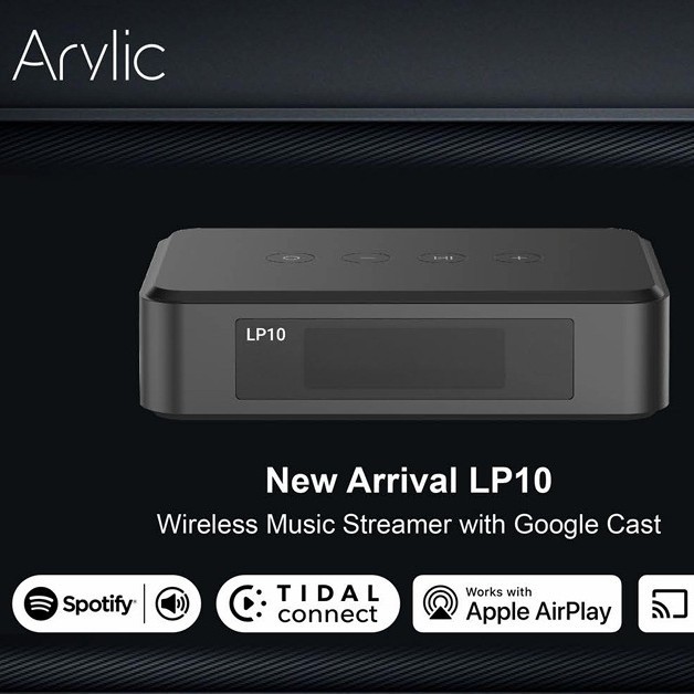 Arylic Lp10 Wireless Wifi Bluetooth Audio Receiver Airplay2 Google Cast Digital Broadcast