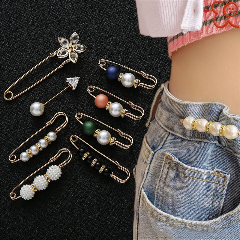 Waist pin to prevent exposure brooch pants waist to change the artifact waist pin fixed clothes accessories waist buckle_voghion.com