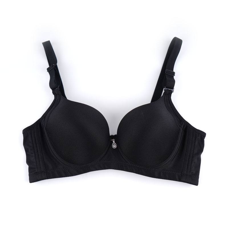 Nuevo tipo de ropa interior anti-caída de colaterales para la piel taza delgada correa de hombro desmontable sujetador de mujer con anillo de acero suave