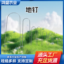 U型地钉三维网草坪工栅格固定钉防草布紧固钢丝U形钉多规格花卉