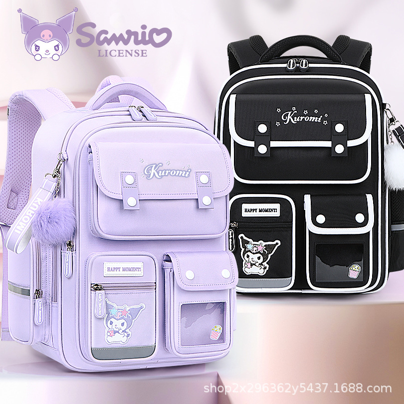 Sanrio's new schoolbag for girls in grades 1-6, lightweight and large capacity.