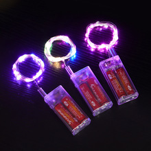 跨境LED二节电池盒灯串发光铜线灯波波球专用灯串圣诞节日装饰星