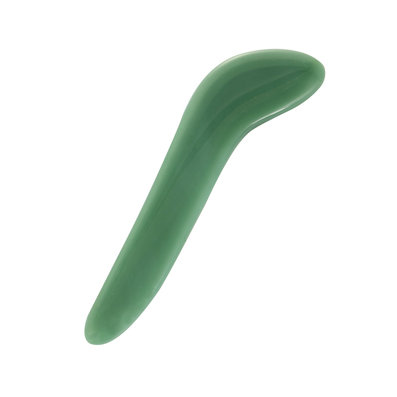 Herramienta de Masaje Facial y Corporal de Jade - Palanca de Pesca Geométrica, en Stock
