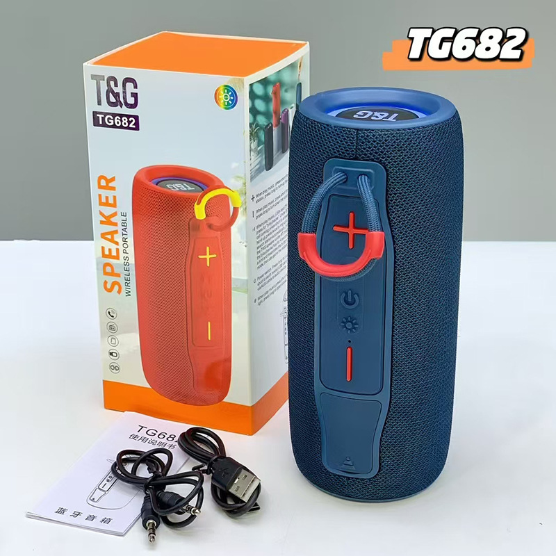 新型 tg682 ワイヤレス Bluetooth スピーカー tws シリーズ アウトドア スポーツ サブウーファー ライト付き カード挿入可能 ギフトスピーカー|undefined