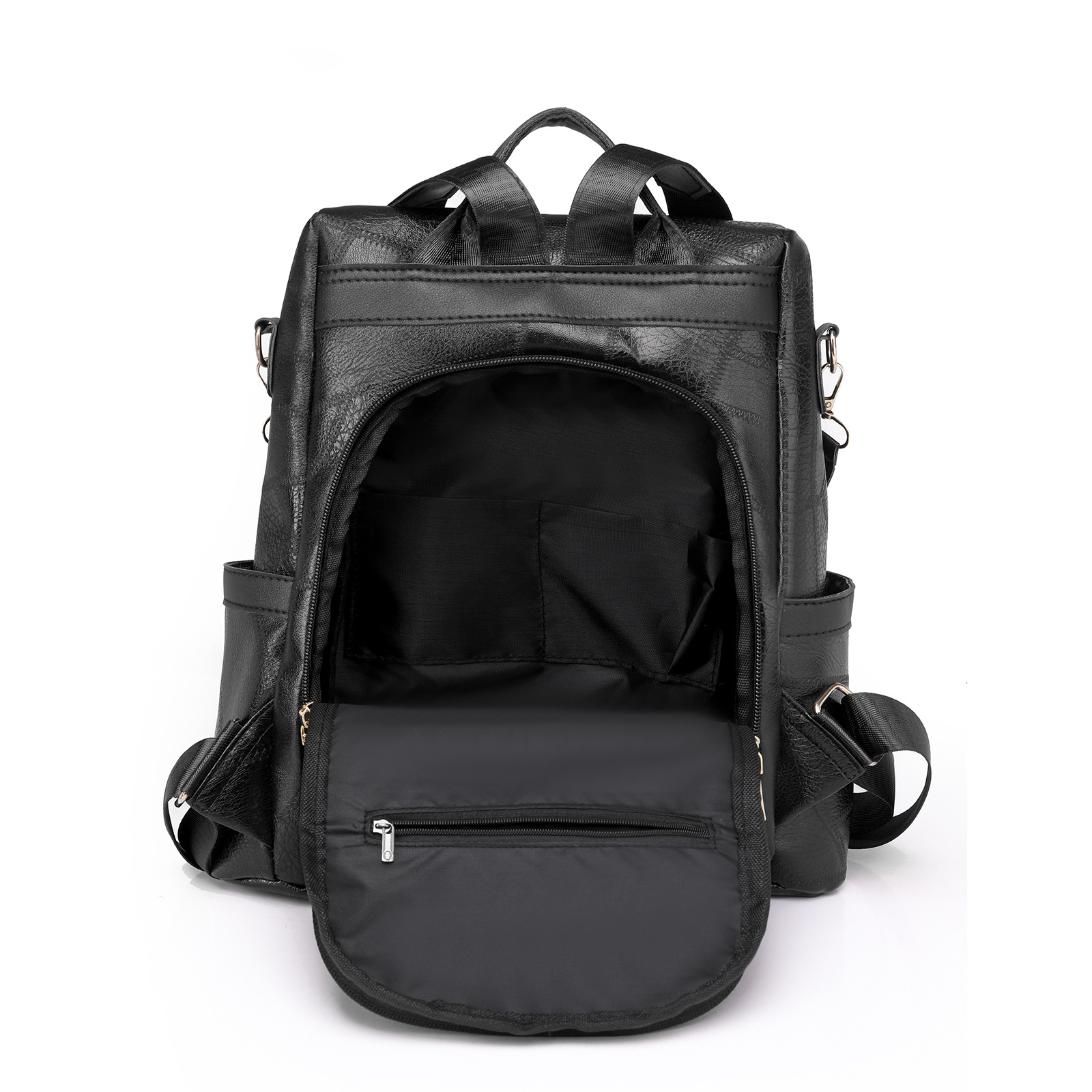 Comercio exterior al por mayor 2023 nuevo estilo retro damas mochila antirrobo moda borla mochila de viaje al aire libre de gran capacidad