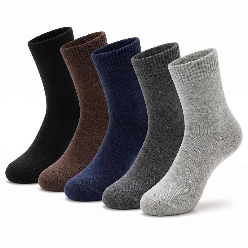 2022 Amazon Cross-Border Supply Autumn and Winter Solid Color Warm Men's Terry Rabbit Wool Socks Extended Fleece Women's Socks 2022 Amazon Cross-Border Supply Autumn and Winter Solid Color Warm Men's Terry Rabbit Wool Socks Extended Fleece Women's Socks