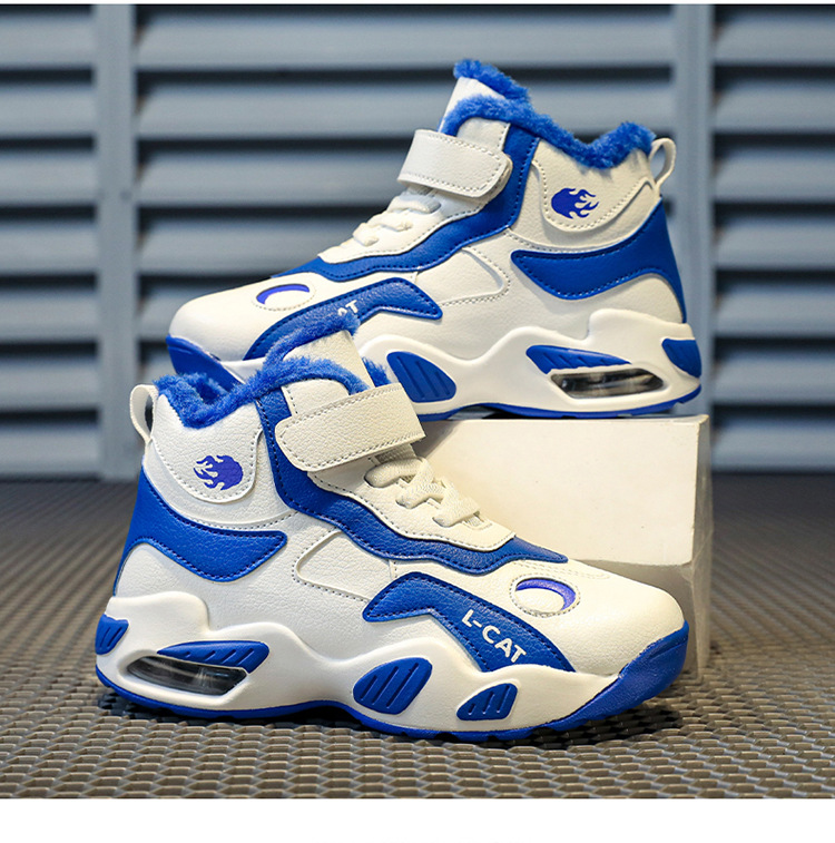 2025 otoño y invierno para niños zapatos de baloncesto con almohadilla de aire para niños zapatos deportivos de alto nivel zapatos de carreras casuales para niñas un cabello