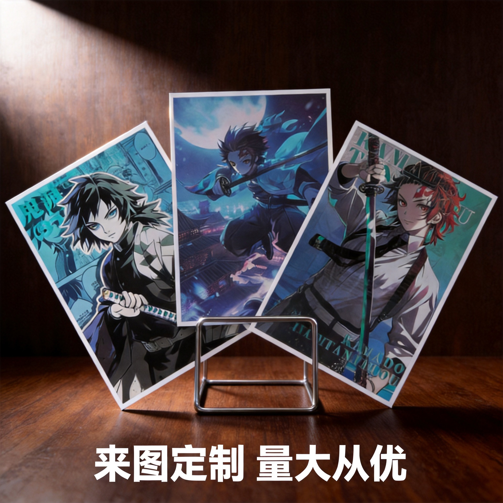 Custom Double-Sided Anime Acrylic Color Paper with Laser Foil Stamping and Color Card, Anime Merchandise Gifts