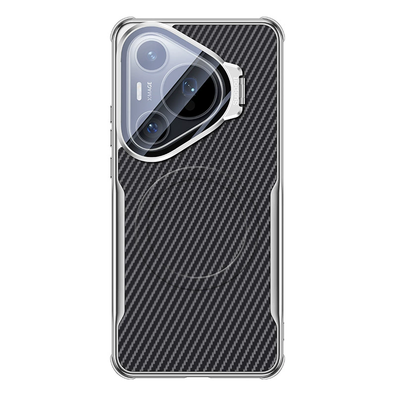 Подходящий для пластикового кейса Huawei Pura80 держатель объектива магнитный Pura80Ultra Кевлар все в одном защитный чехол для мобильного телефона 7