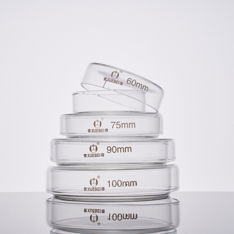 GG.17料高硼硅培养皿细胞细菌培养玻璃平皿雪蓓90mm实验通用