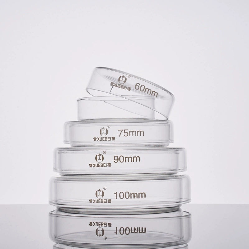 Культуральная чашка GG.17 из высокоборосиликатного стекла для клеточных и бактериальных культур, стеклянная чашка Петри, Xuebei 90 мм, универсальная для экспериментов
