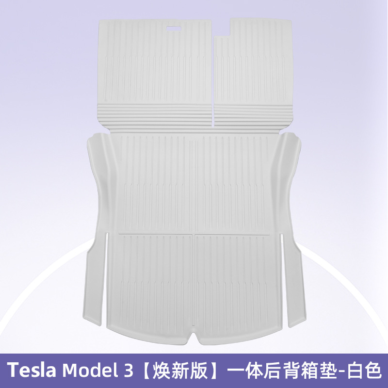 Es adecuado para la nueva versión de Tesla Model3 / Y cojín del maletero, cojín de respaldo, cojín antisucio.