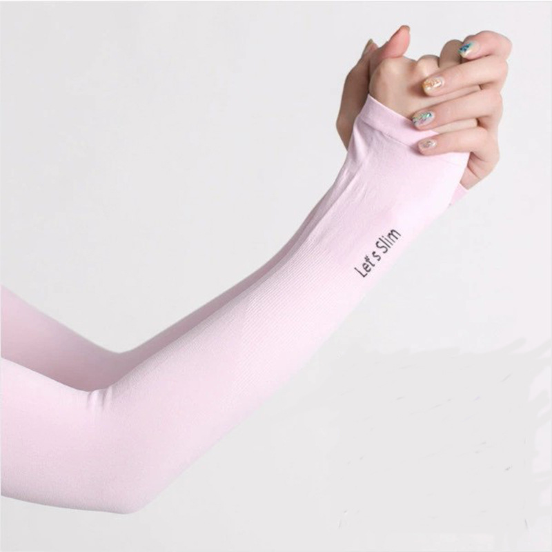 [10 pares] manga de hielo verano protección solar protección uv acampar al aire libre transpirable sudor-absorbente guantes de la manga de la mano Y26