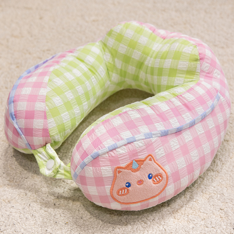 almohada de espuma en forma de U almohada de cuello almohada de avión vuelo de oficina almohada de cuello almohada de automóvil almohada cervical portátil