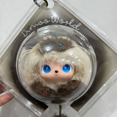 泡泡m特Dimoo多肉滚滚搪胶毛绒挂件猫猫滚滚限量款包挂钥匙扣配饰