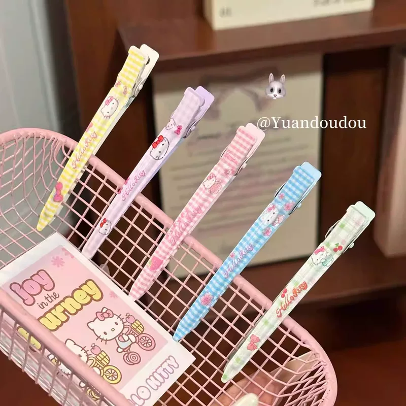 Заколки для волос (Hello Kitty) — для челки и умывания, 5 цветов, 9 см