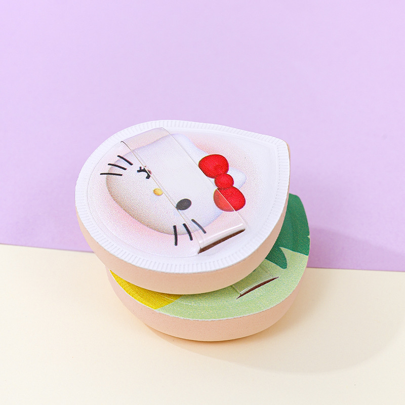 Fábrica personalizada fruta malvavisco hojaldre KT gato en forma de gota maquillaje esponja colchón de aire seco y húmedo herramientas de belleza