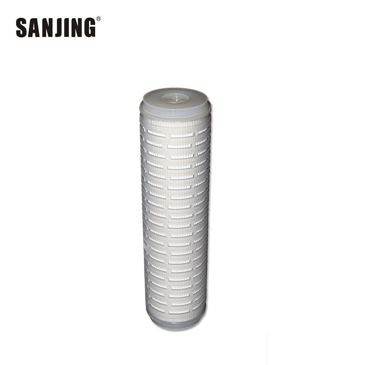 5 pulgadas 10 pulgadas 20 pulgadas de filtro plegable elemento de filtro microporoso PP filtro de membrana núcleo interno núcleo de filtro de vino de bebidas de grado alimenticio