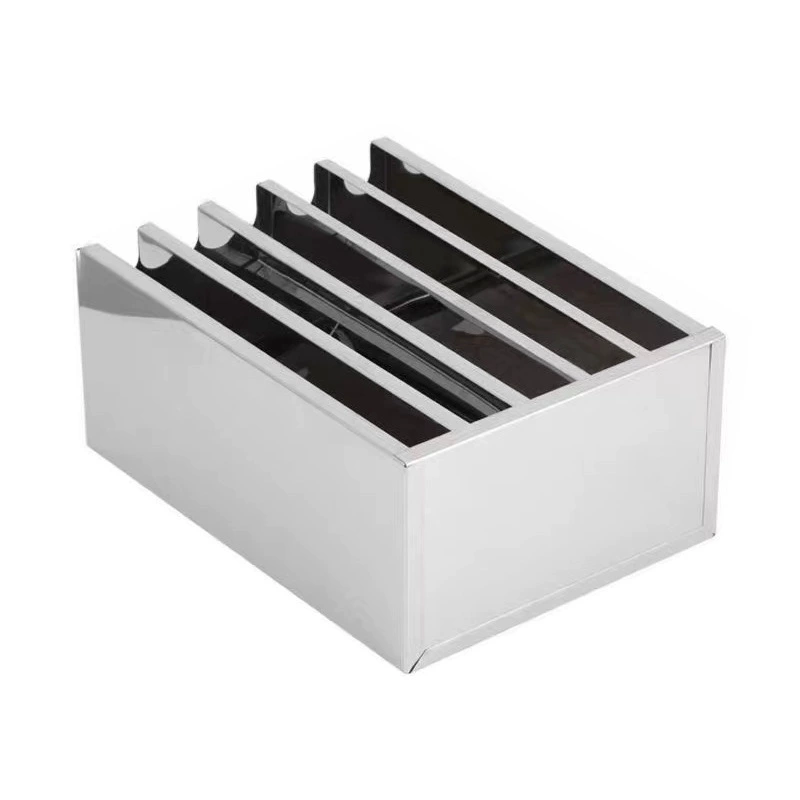 Коробка для ножей из утолщенной нержавеющей стали для трансграничной торговли, подставка для кухонных ножей, держатель для ножей для гостиничной кухни, подставка для ножей с крышкой, подставка для фруктовых ножей