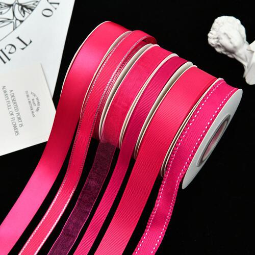 UG73 Floyd Bouquet Ribbon Rose Red Rose Packaging Ribbon Black Cake Decoration Ribbon Gift Box Butterfly