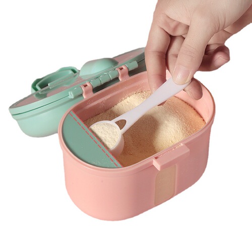 Crown Milk Powder Can Infant Outing Milk Portable Box Large Capacity Moisture-Proof Snack Box Baby Sealed Milk Grid