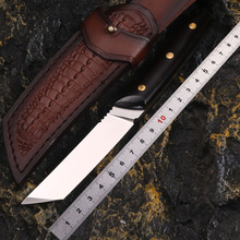 户外刀VG10一体高硬度直刀锋利开刃居家收藏野营打猎野营多功能刀