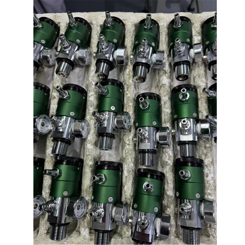 节能防摔氧气流量表 医用军工阀 西藏高原用碳钎维瓶子氧气流量表