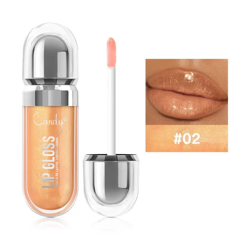 Fabricante suministro directo de alta humectación esmalte labial brillante no es fácil de secar la explosión transfronteriza esmalte labial de vidrio de agua lápiz labial